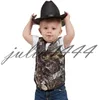 2019 V Neck Camo Boy's Formal Wear Camouage Real Tree Wedding Vest Cheap Sale Vest For Wedding Kids Formal Wear