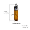 57mm Cam Snuff Hap Kutusu Kılıf Şişesi Metal Kaşık Baharat Bullet Roketi ile Gümüş Clearbrown Flakon