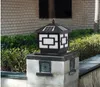 Solar Light Fence Pillar Top IP65 Utomhuslampa För Garden Dekoration Gate Fence Wall Courtyard Stuga