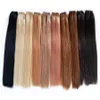 2020 New One Piece Clip In Human Hair Extensions Rak 100g Brasiliansk Indisk Remy Hair 14 till 28 tum 20 färger Valfri fabrik direkt