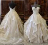 Organza Quinceanera Dresses Sweetheart Sleeveless Lace Up Floor Length Ball Gown Prom Dresses Sweet Evening Party Gowns
