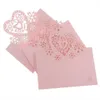 Tronzo 10 pièces découpées au Laser amour coeur cartes de Table faveurs de fête de mariage décoration papier vigne siège cartes nom Lieu