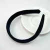 Black velvet headband 2.5cm super soft cloth DIY cartoon headbands card customization Free ship 50