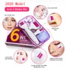 Drs 6in1 Derma Roller Microneedle Skin Care Face Brush Spa Travel Case Anti Aging Acne Scar Rimpel Remove