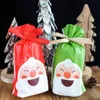 50pcs Frohe Weihnacht-Geschenk-Beutel Weihnachtsmann-Weihnachtsbaum-Dekor-Verpackungs-Beutel Frohes Neues Jahr Weihnachten Beuter Navidad 2020