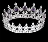 Offre spéciale 2020 étincelant grand mariage Diamante Pageant diadèmes bandeau cristal couronnes de mariée pour les mariées bal Pageant bijoux de cheveux casque