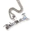 Ny ankomst Guldpläterad Bling Cubic Zirconia Brev Obefläckade Halsband Bijoux Hip Hop Punk Rock Sweater Chain Smycken Gåvor för Män Kvinnor