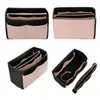 Purse Organizer Felt Bag Organizer Insert Shaper Purse Organizer med dragkedja passar alla typer av Tote Pures Cosmetic toalettartiklar251v