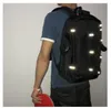 Mochila de moda para hombre y mujer, mochila de nailon impermeable, bolso de hombro, bolso de viaje de ocio, bolso de mensajero para estudiante, mochila reflectante 3M