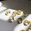 Großhandel - Buchstabe Gold Farbe Metall verstellbare Öffnung Ring Initialen Name Alphabet weibliche Party personalisierte Party Schmuck kostenloser Versand