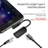 USBC OTG-adapter Typ C till 3,5 mm Jack Typ-C AUX-ljudkontakt för Xiaomi RedMi Not 7 MI9 Huawei Mate20 P30 Pro