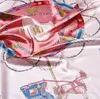 2019 новый имитация шелка квадратный женский 90 цвет дин мать шарф день карета бахромой женский шарф