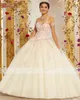 Sweet 16 Robe pour 15 ans Robe de bal Robe de Quinceanera 2021 Appliques de luxe Fleurs perlées Robe de débutante Robes de 15 anos2475