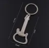 Innovative Retro Guitar Opener Metal Keychain Creative Music Bar Keychain Gastropub Practical Gifts Pendant