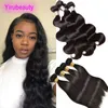 Extensions de cheveux brésiliens vierges, 4 ou 5 lots de cheveux humains, Body Wave, trames de cheveux lisses, 8 à 30 pouces, 3 pièces