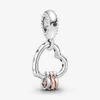 Новое прибытие 925 Sterling Silver Heart Full Червей мотаться Charm Мода Fit Оригинальный европейский браслет ювелирных изделий аксессуары