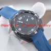 NEW Mens Watches Quartz electronic dual time zone display PVD black case blue Rubber Strap Deployment Clasp Men Watch 1853 Wristwatches