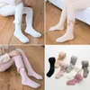 Baby Bow Girls Pantyhose Toddler Girl Knitted Stockings Solid Warm Tights Children Pants Trousers Kids Girls Leggings 7 Colors BT4811