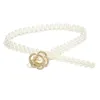 Casual TimeLimited Big Designer Belt pour femme Ceintures de perles Boucle Rose Chaîne de taille élastique Dame élégante Multi Color Selectio6750819