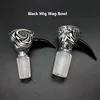 New Funnel Wig Wag Glass Bowl Design W/Bullhorn Handle With 14mm 18mm Male Glass Bowl Piece Smoking Accessories Bong Downstem Diffuser Bowls