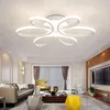 Lampes suspendues minimalisme lustre en aluminium moderne fleur LED plafonnier luminaire pour salon salle d'étude chambre 255A