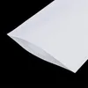 Bolsas de papel kraft blanco Papel de aluminio Plástico Mylar Bolsa a prueba de humedad para hierbas secas Flores Galletas Té Café Merienda Semillas Almacenamiento de dulces Embalaje universal