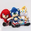 2023 HOT Arrival Sonic Tails Knuckles the Echidna Stuffed animals Plush Toys With Tag 23cm Free Shippng