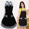 New Cute Bib Apron Dress Flirty Vintage Kitchen Women Bowknot with Pocket Women Lady Restaurant Kitchen Apron Dress3672981