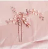 2019 Rosegold handgefertigte Hochzeit Haarspangen Braut Haarnadeln Kopfschmuck Zubehör für Frauen Kopfbedeckungen JCF0607511186