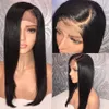 13x4 Closure Straight Lace Closure Wig Straight Human Hair Wig Glueless Pre Plucked Brazilian Hair Wig Remy187z