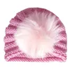 Cappelli lavorati a maglia con palline per neonate 11 disegni Cappello indiano elastico color caramello invernale Cappelli lavorati a maglia per ragazzi Cappelli firmati per bambini Cappelli caldi lavorati a maglia