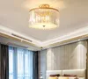 Nouveau design lustre de plafond en cristal moderne éclairage or lustres en cristal de luxe lumière led plafonnier pour balcon MYY