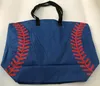 2020 tuval beyzbol dikiş çanta kadınlar Çocuk Pamuk Tuval Spor Çanta Çocuklar için Beyzbol Softbol Tote