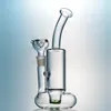 Bongs d'eau en verre Tornado Perc Percolateur 10 "de haut Bong narguilé 18mm femelle joint huile Dab Rigs 4mm d'épaisseur cire outil de fumer narguilés avec bol