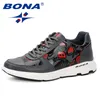 BONA 2019 Neue Frühling Herbst Männer Casual Schuhe Cartoon Animation Männer Mikrofaser Schuhe Loafers Lace-Up Bequeme Männer Flache schuhe