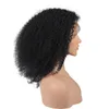 Parrucca di pizzo riccio afro crespo 13 * 4 13 * 6 LaceFrontal nero naturale 130% 150% densità parrucche di capelli umani per le donne