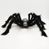 Halloween dekoration 75cm Svart Spider Spider Halloween Dekoration Haunted House Prop Indoor Outdoor Black Giant WCW697