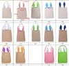 Cestino di Pasqua Juta Coniglio Ear Party Happy Pasqua Carino regalo Bag Cotton Lino Tote Festival Borsa OOA7603-1