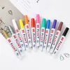 Waterdichte marker Pen Tire Tire Tread Rubber Permanente Non Fading Marker Pen Pen Pen Witte Kleur Kunnen Marks op de meeste oppervlakken DBC DH2556