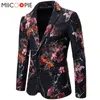 Blazer da uomo con stampa animalier Abiti giacche Blazer stampato da uomo di alta qualità Lovely Angel Blazer casual monopetto322d