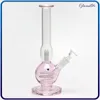 Pipa ad acqua in vetro Bong viola rosa Fumo Narghilè Rig Serpente Olio in vetro Burne Reycler Pipa ad acqua Percolatore14mm Downstem Bubbler