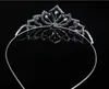 Çocuklar Kadınlar Kızlar Firkete Prenses Taç Gümüş Kristal Saç Hoop Takı Elmas Tiara Kafa Saç Aksesuarları