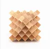 Rompecabezas 3D Cubo clásico de madera Genio Rompecabezas y acertijos Kongming Luban Jigsaw Luban Lock Juguete educativo chino para regalo para niños