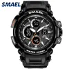 Smael Sport Watch for Men New Dual Time Afficher l'horloge masculine étanche résistant aux chocs de choc de choc numérique 1708 MALIATION MENSEMENT MEN7591249