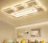 Retângulo Modern levou luzes de teto para o quarto sala de estar branca ou café acabado quadrado teto lâmpada MYY