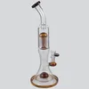 14,5 tums färgglas Bong Rökning Bubbler Vatten Rökrör DAB RIG Dry Herb S1-376