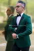 Popolare One Button Groomsmen Risvolto picco (giacca + pantaloni + cravatta) Smoking dello sposo Groomsmen Best Man Suit Abiti da sposa uomo Sposo A158