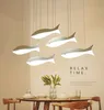 Kreativ liten fisk restaurang ljuskrona enkel personlighet vardagsrumslampa modern ledig bar ljuskrona mode matsal bord belysning