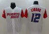 2017 푸에르토 리코 월드 야구 클래식 WBC 저지 1 Carlos Correa 4 Yadier Molina 9 Javier Baez 15 Carlos Beltr 12 Flindor Baseball Jerseys