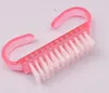 Vendita calda 6.5 * 3.5 cm Rosa Nail Art Dust Brush Tools Dust Clean Manicure Pedicure Tool Accessori per unghie # 8106